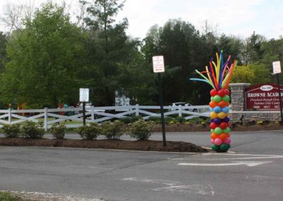 Outdoor Colorful Balloon Columns