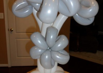 Silver & White Balloon Decor