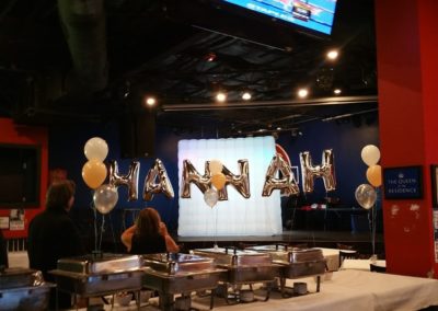Hannah Bat-Mitzvah Balloon Stage Decor