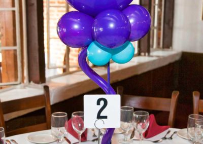 Horseshoe Theme Bat-Mitzvah Balloon Centerpiece