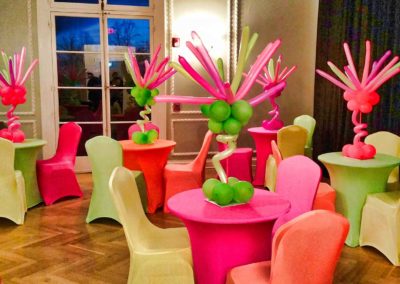 Colorful Balloon Centerpieces