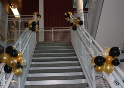 Balloon Decor on Stairs