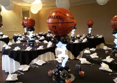 Basketball Theme Centerpieces Bat-Mitzvah