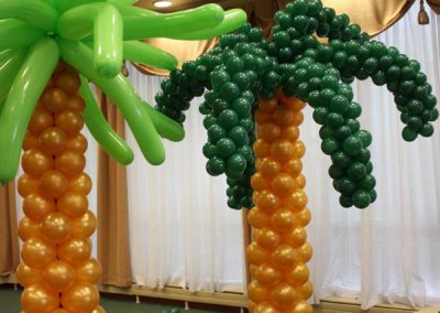 Palm Tree Theme Balloon-Column Stands