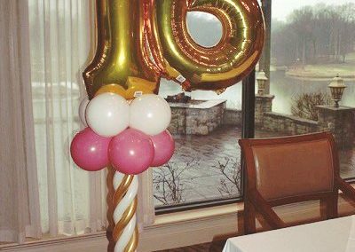 Sweet 16 Balloon Column