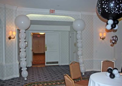 White Balloon Entrance Towers