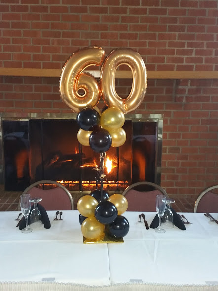 60th Birthday Head Table Centerpiece
