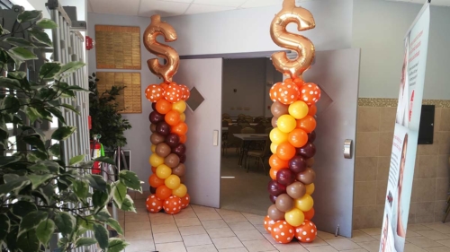 Dollar Sign Entrance Columns