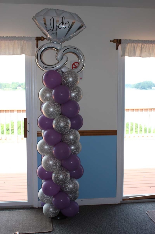 Wedding Proposal Balloon Column