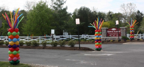 Outdoor Event Balloon Columns