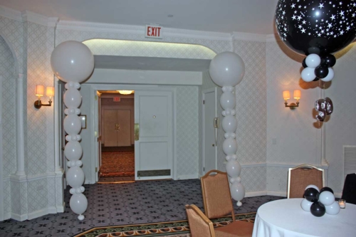 White Balloon Entrance Towers