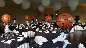 Basketball Theme Centerpiece Decor